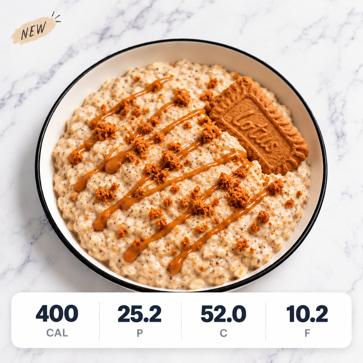 Overnight Protein Biscoff Oats
