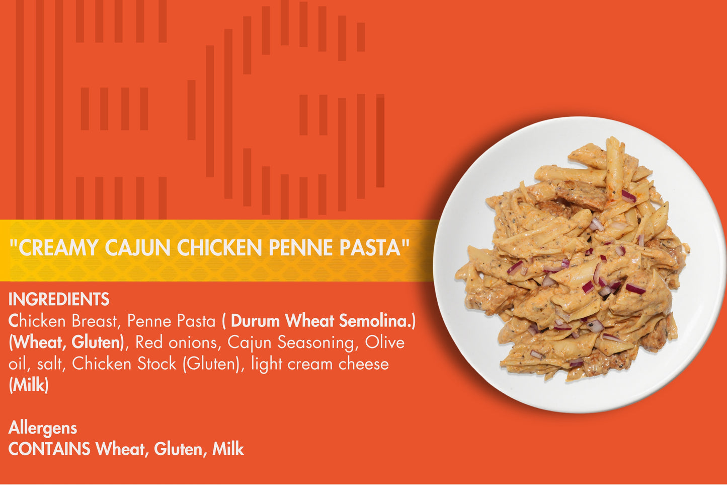 CREAMY CAJUN CHICKEN PASTA (BULK)