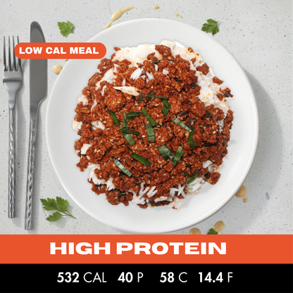 CRISPY KOREAN BEEF RICE BOWL (LOW CAL)