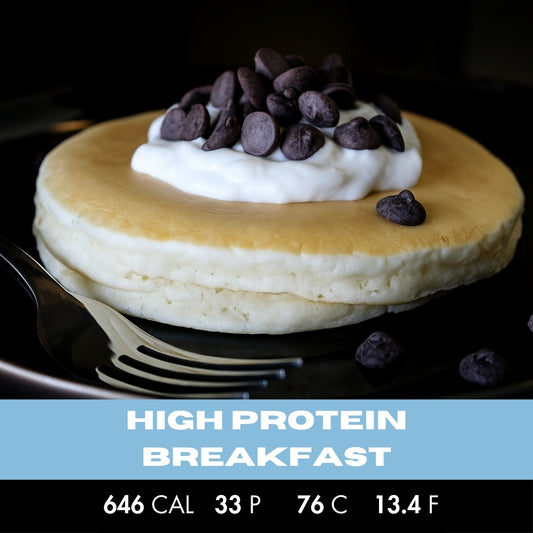 CHOCOLATE PROTEIN PANCAKES