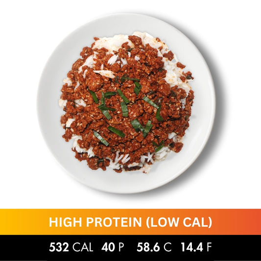 CRISPY KOREAN BEEF RICE BOWL (LOW CAL)