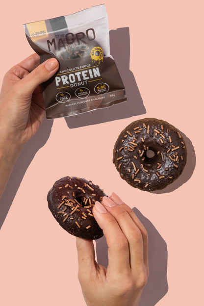 CHOCOLATE FUDGE PROTEIN DONUT