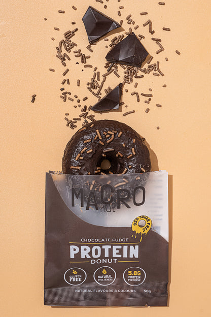 CHOCOLATE FUDGE PROTEIN DONUT
